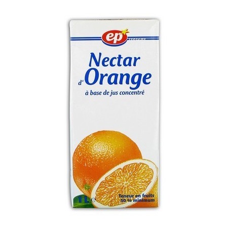 Nectar d orange à base de concentré